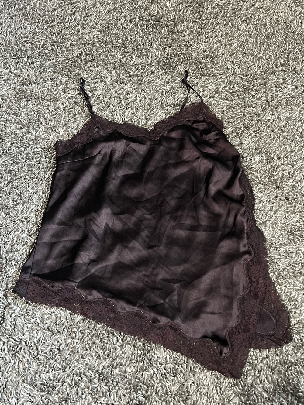 H&M Brown Satin Nightwear Set